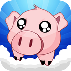 Cute Piggy Jump icône