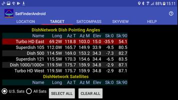 SatFinderAndroid スクリーンショット 1