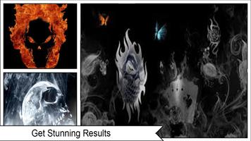 3D Flaming Skull Wallpaper for Free ảnh chụp màn hình 3
