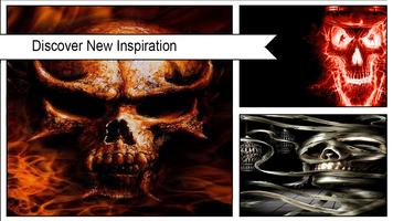 3D Flaming Skull Wallpaper for Free ảnh chụp màn hình 1