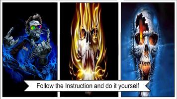 3D Flaming Skull Wallpaper for Free ảnh chụp màn hình 2