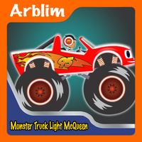 Monster Truck Lightning McQueen Games poster