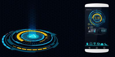 Jarvis Arc Theme For Computer Launcher الملصق