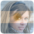 Argentina Flag Profile Picture icône