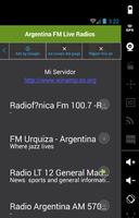 الأرجنتين FM بث الراديو الملصق