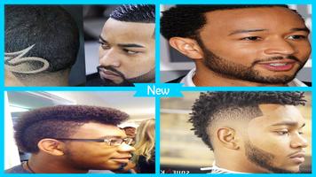 Nouvelle coiffure pour hommes noirs Affiche