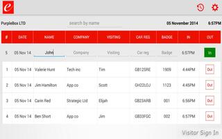 eVisitor Book screenshot 1