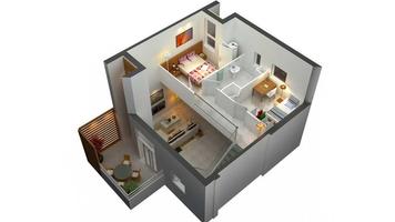 Desain Rumah 3D Kecil screenshot 1