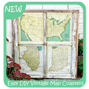 Easy DIY Vintage Map Coasters APK