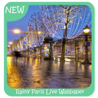 Hình nền sống Rainy Paris biểu tượng