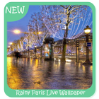 Rainy Paris Live Wallpaper icono