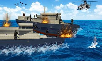Navy FPS Commando Gun Shoot: Ship war poster