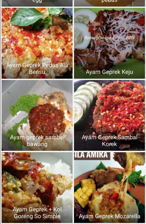 Resep Sambal Korek Ayam Geprek - Rectangle Circle