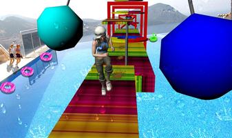 Stuntman Water Park Run Adventure Game ポスター