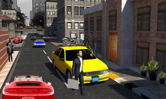 Real Taxi Driver 3D : City Taxi Cab Game Ekran Görüntüsü 3