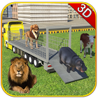 City Zoo Animal Transport 3D आइकन