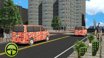 City Van Driving : MiniBus Public Transport screenshot 3