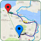 Bản đồ lộ trình Gps: Điều hướng chỉ đường động biểu tượng