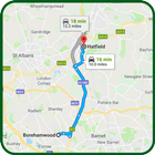 Điều hướng GPS, Nhận vị trí trên bản đồ biểu tượng