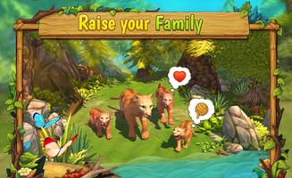Mountain Lion Family Sim Plakat