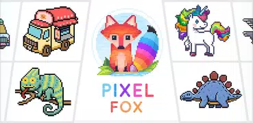 Pixel Fox - Libro de colorear de Color por Número