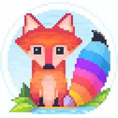 Скачать Pixel Fox - разрисовка по цифрам для всей семьи XAPK