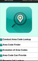 Area Code Lookup Affiche