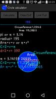 Circle calculator capture d'écran 3
