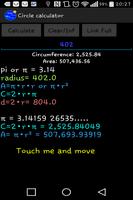 Circle calculator স্ক্রিনশট 1