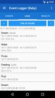 Event Logger. Time manager Screenshot 1