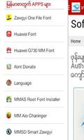 Myanmar Font Root Affiche