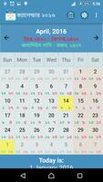 Calendar Pro - বাংলা ও হিজরীসহ (ছুটির তালিকাসহ) imagem de tela 3
