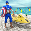 Super Héro Jet Ski Auto Stunt Flamber Mask Courses APK