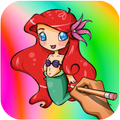 How to Draw Ariel Cartoon Free