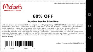 Coupons for Michaels ภาพหน้าจอ 2