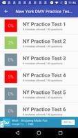New York DMV practice test screenshot 1