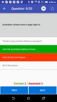 Australian Citizenship Test syot layar 2