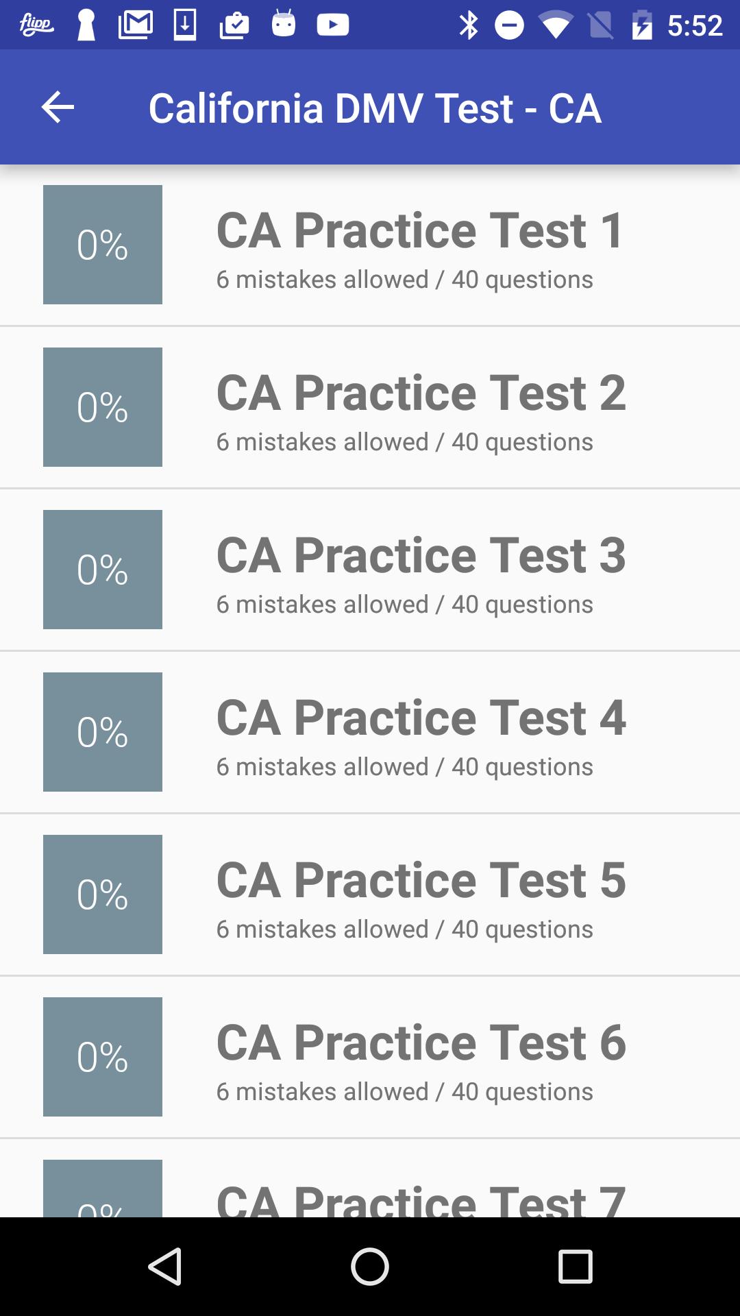 Printable Dmv Test Questions