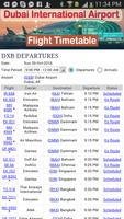 Dubai Airport Flight Time-poster