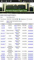 Karachi Airport Flight Time Plakat