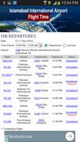 Islamabad Airport Flight Time capture d'écran 1