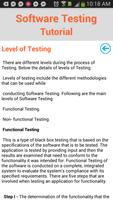 Software Testing Tutorial capture d'écran 1