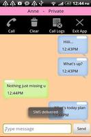 Hide SMS Text Contact Call Log screenshot 1