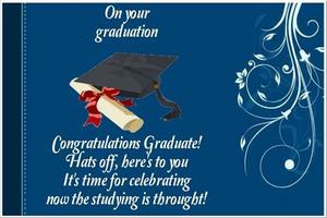 Greeting Card for Graduation Affiche