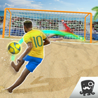 Free Kick Beach Football Games 2018 icône