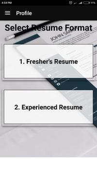 free resume builder cv maker templates pdf formats for android apk