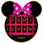 Cute Minny Bowknot Keyboard Theme icône