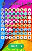 Spanish verbs on word search Affiche