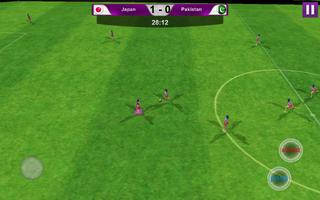 Asian Girl Sport Soccer Game capture d'écran 3