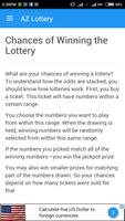 Arizona Lottery App Tips captura de pantalla 1